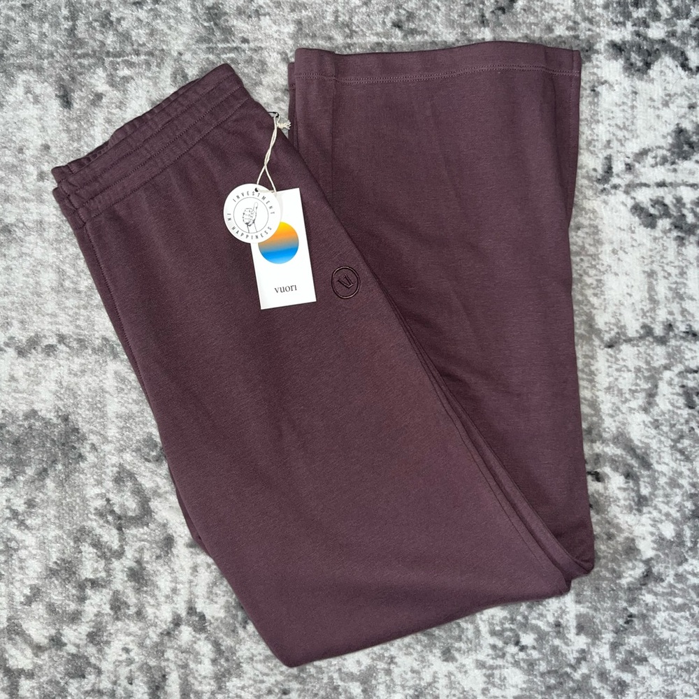 New Vuori Sedona Wideleg Sweatpant in Chestnut - Picture 1 of 10